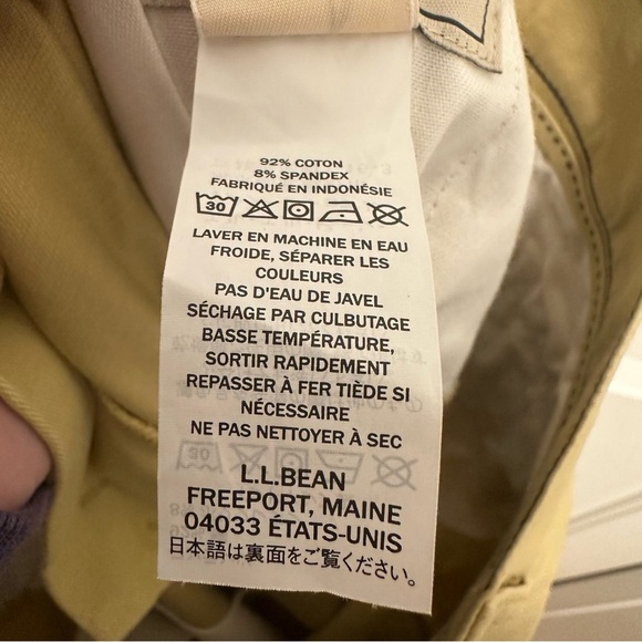 LL Bean Men’s Easy Care Classic Fit Stretch Katahdin Khaki Chino Pants 38Wx 29 - Picture 4 of 5